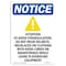 Signmission OSHA Notice Sign, Attention To Avoid With Symbol, 18in X 12in Decal, 12" W, 18" L, Portrait OS-NS-D-1218-V-10229 - alternate 1